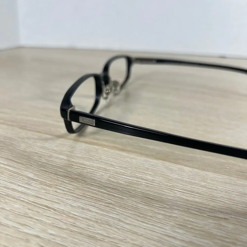 Gucci GG1504 807 Eyeglasses Black Slim Rectangular Frames Only 52-18-140 Italy